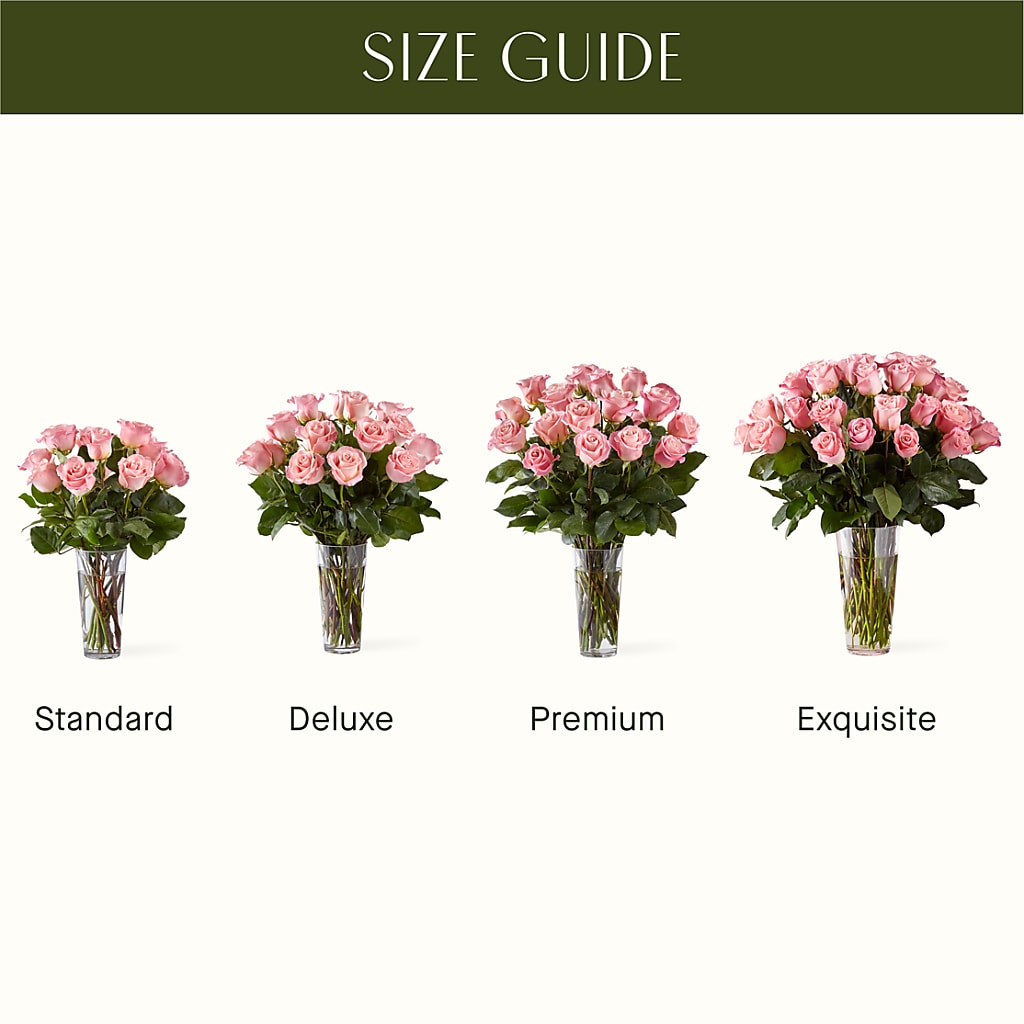 Long Stem Pink Rose Bouquet – The Eclectic Florist, Northwood NH