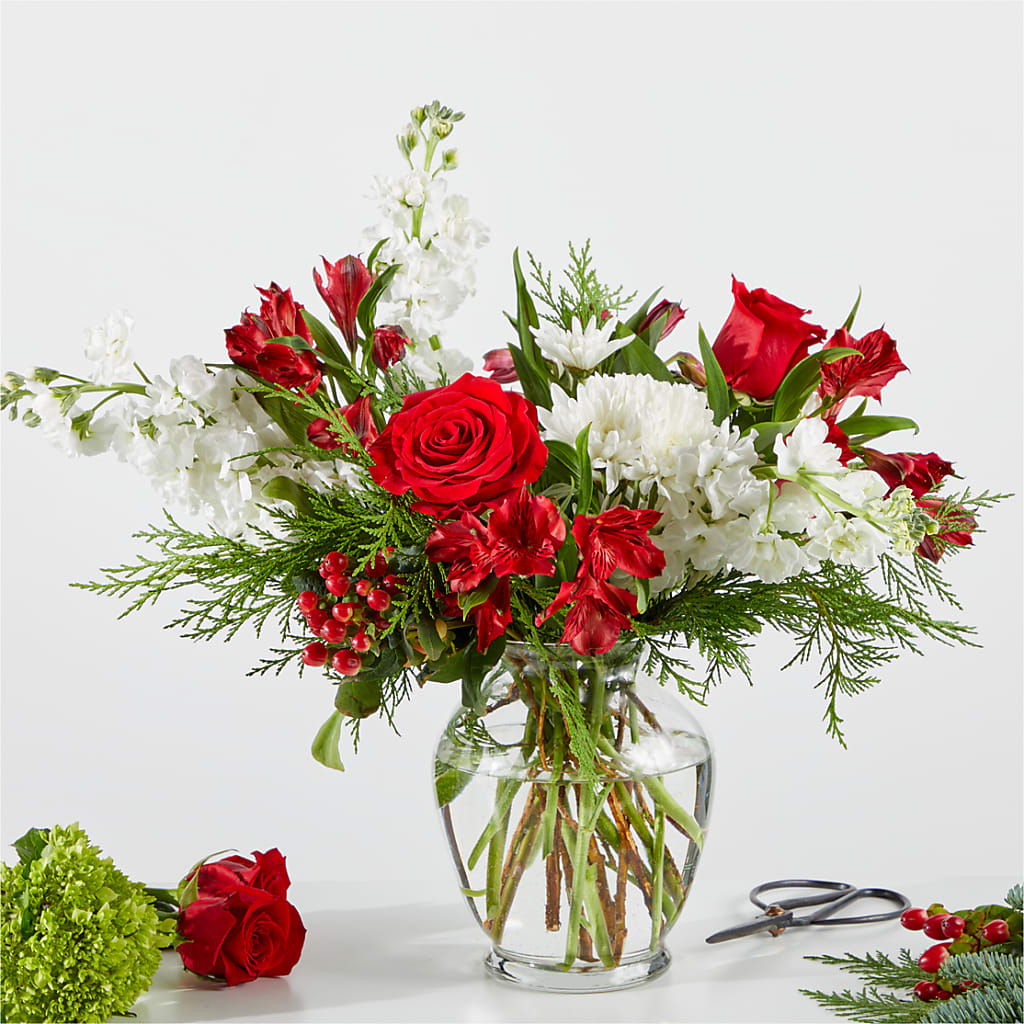 Merry Moment Bouquet – A Florist Original – The Eclectic Florist, Northwood NH