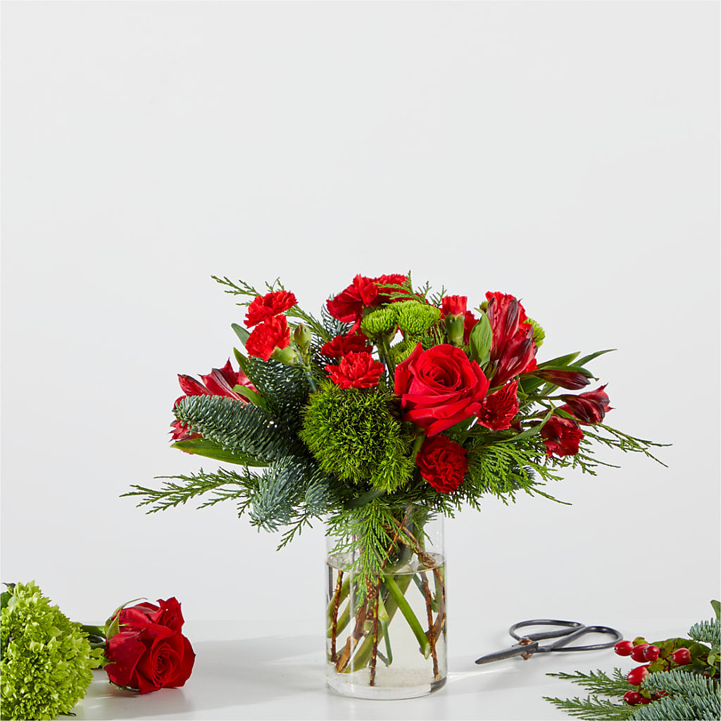 Merry Moment Bouquet – A Florist Original – The Eclectic Florist, Northwood NH