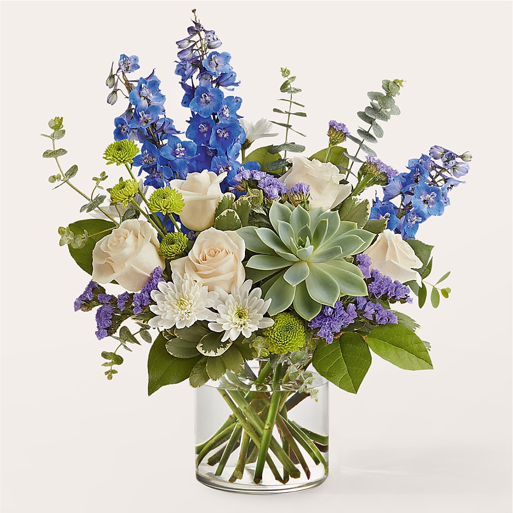 Cerulean Waves Bouquet – The Eclectic Florist, Northwood NH