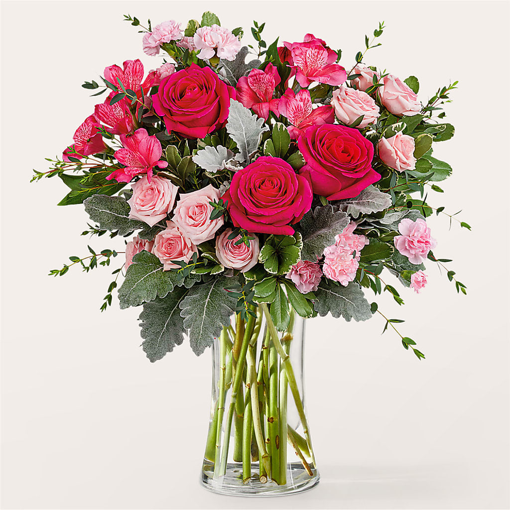 Tickled Pink Bouquet – The Eclectic Florist, Northwood NH