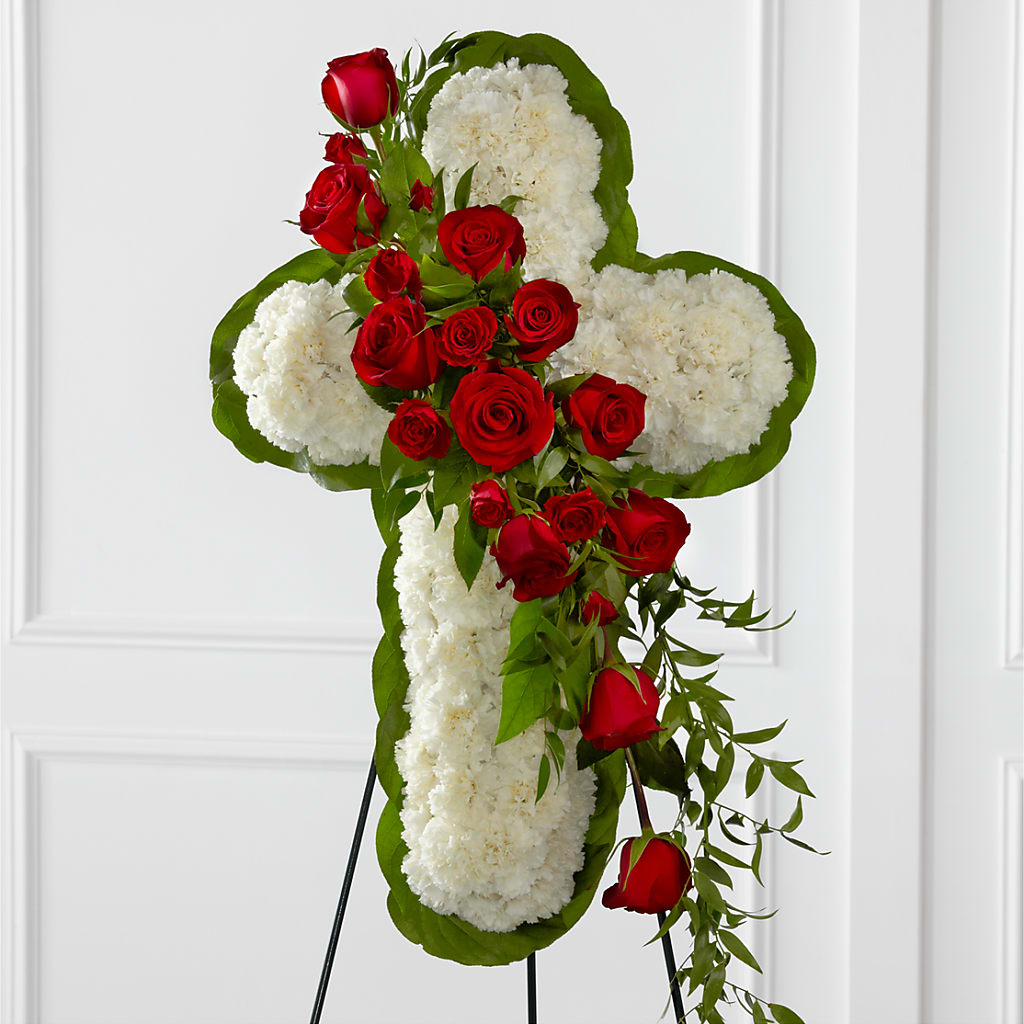 Floral Cross Easel – The Eclectic Florist, Northwood NH
