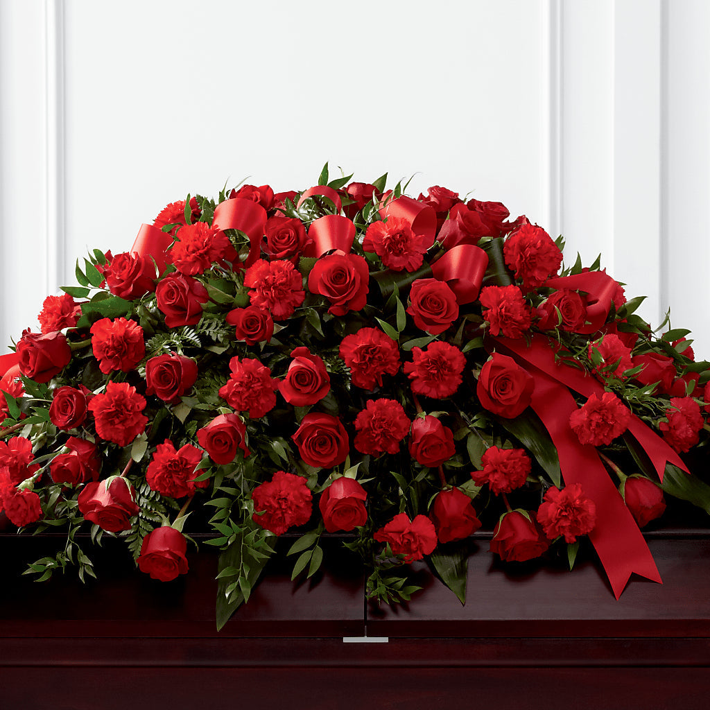Tribute of Life Casket Spray – The Eclectic Florist, Northwood NH