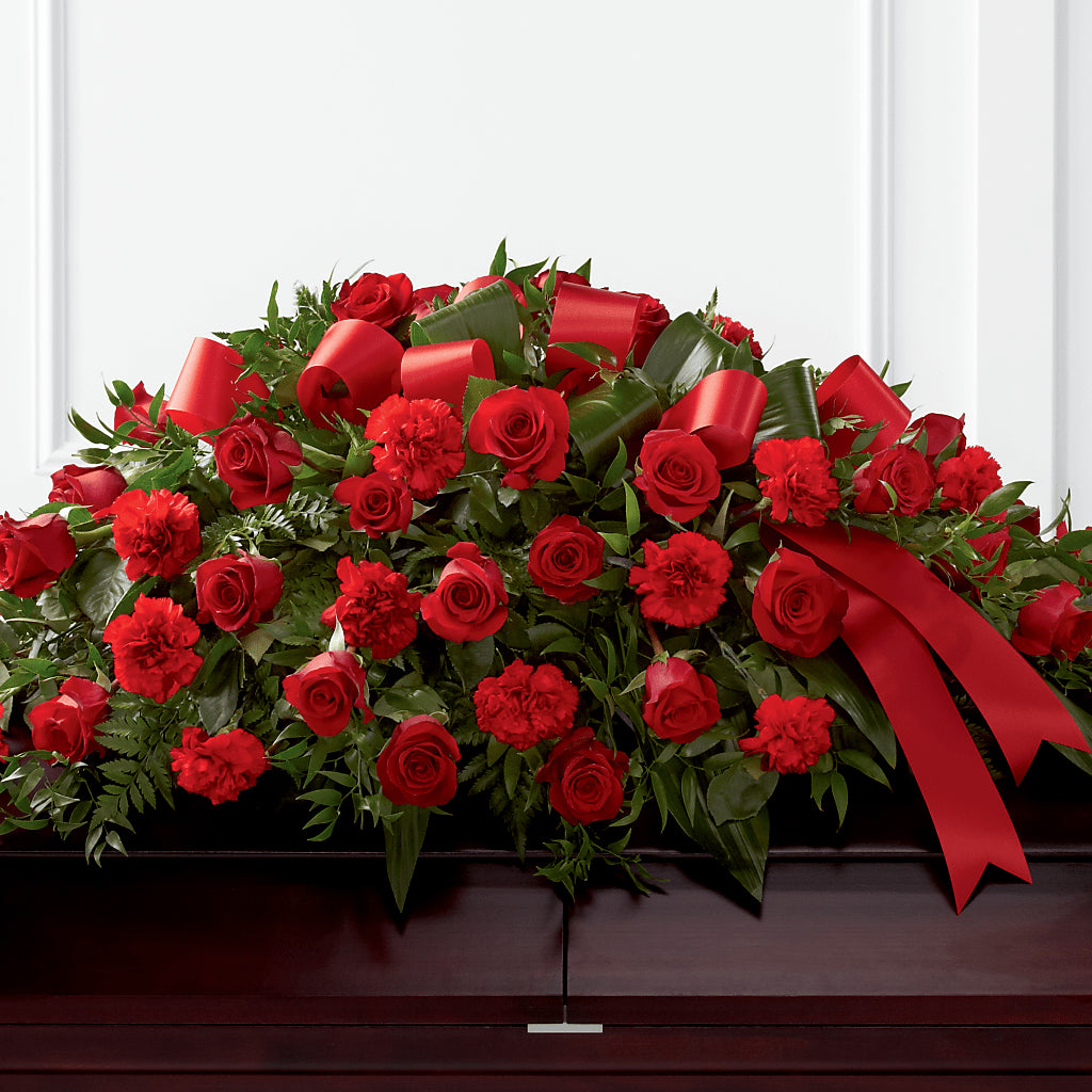 Tribute of Life Casket Spray – The Eclectic Florist, Northwood NH