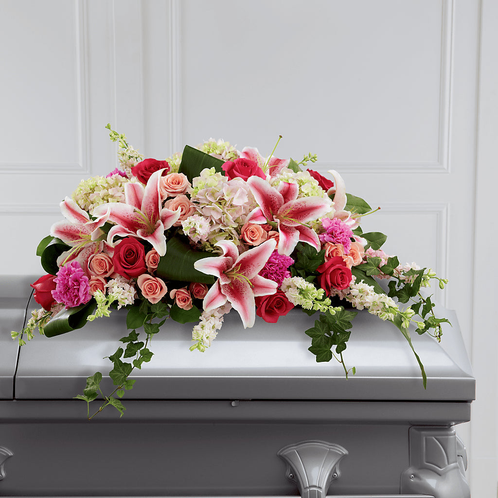 Splendid Grace Casket Spray – The Eclectic Florist, Northwood NH