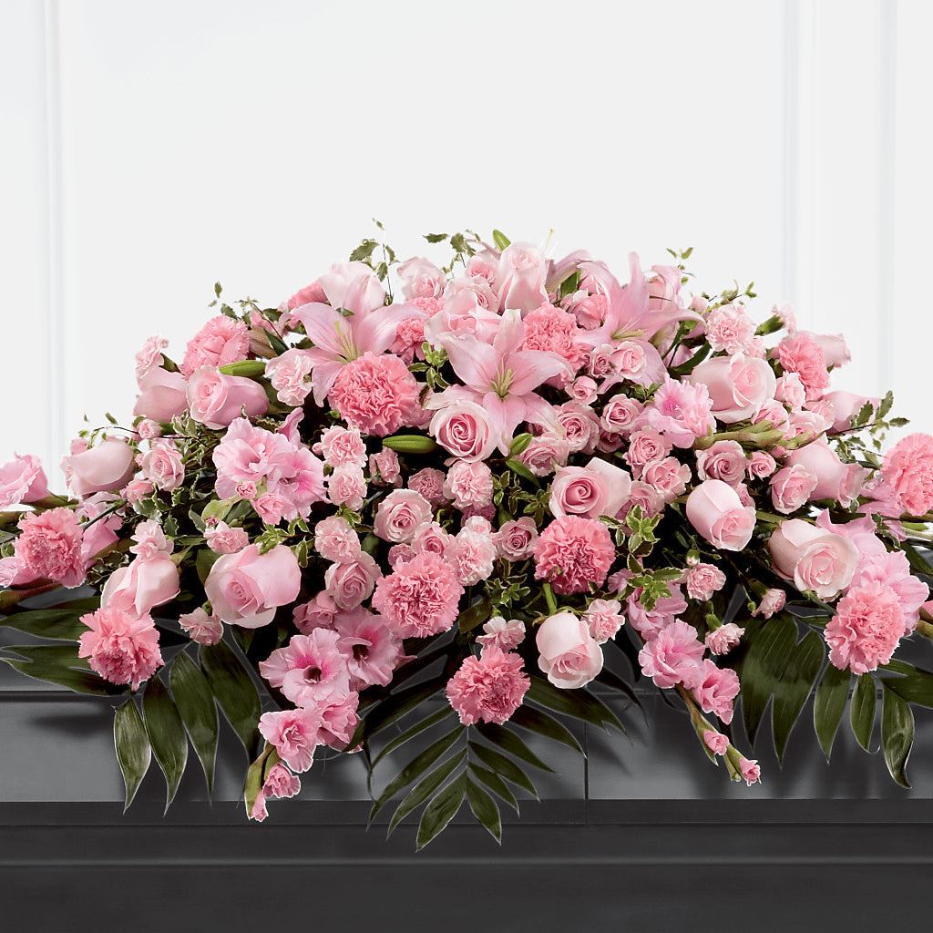 Garden of Comfort Casket Spray (Standard) – The Eclectic Florist, Northwood NH