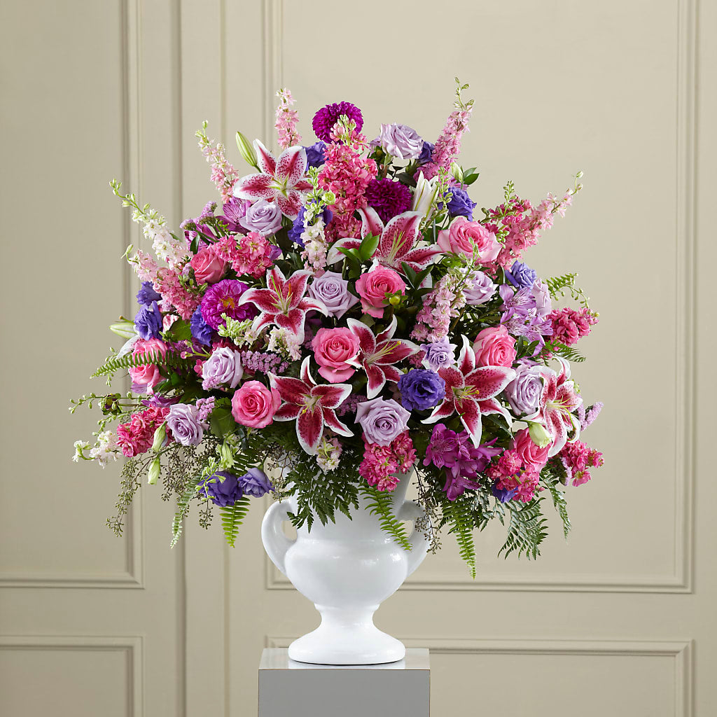 Peaceful Tribute Arrangement – The Eclectic Florist, Northwood NH