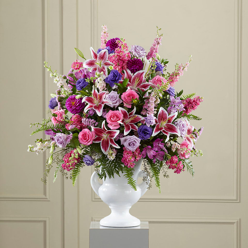 Peaceful Tribute Arrangement – The Eclectic Florist, Northwood NH