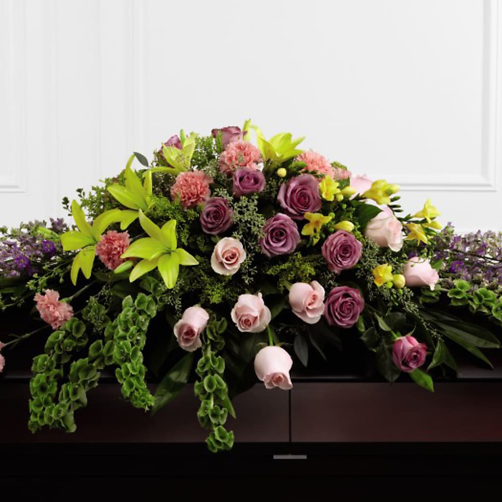 Forever Beloved Casket Spray – The Eclectic Florist, Northwood NH