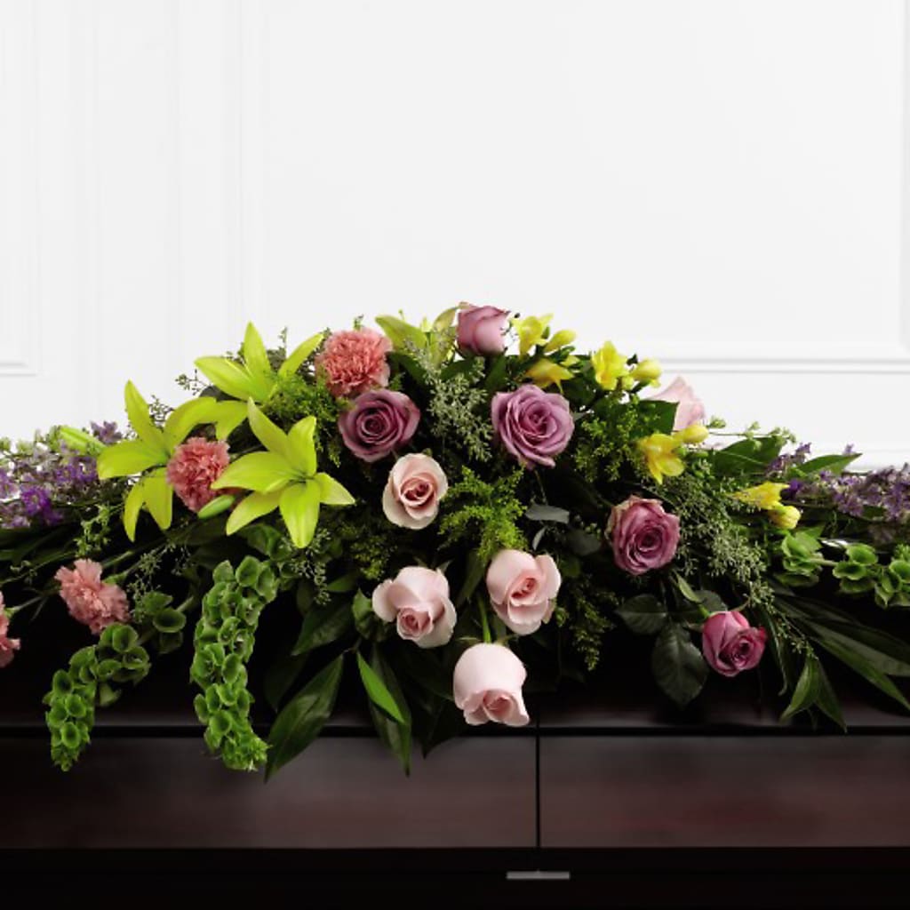 Forever Beloved Casket Spray – The Eclectic Florist, Northwood NH
