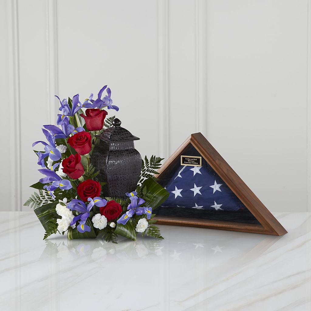 Patriotic Tribute Arrangement – The Eclectic Florist, Northwood NH