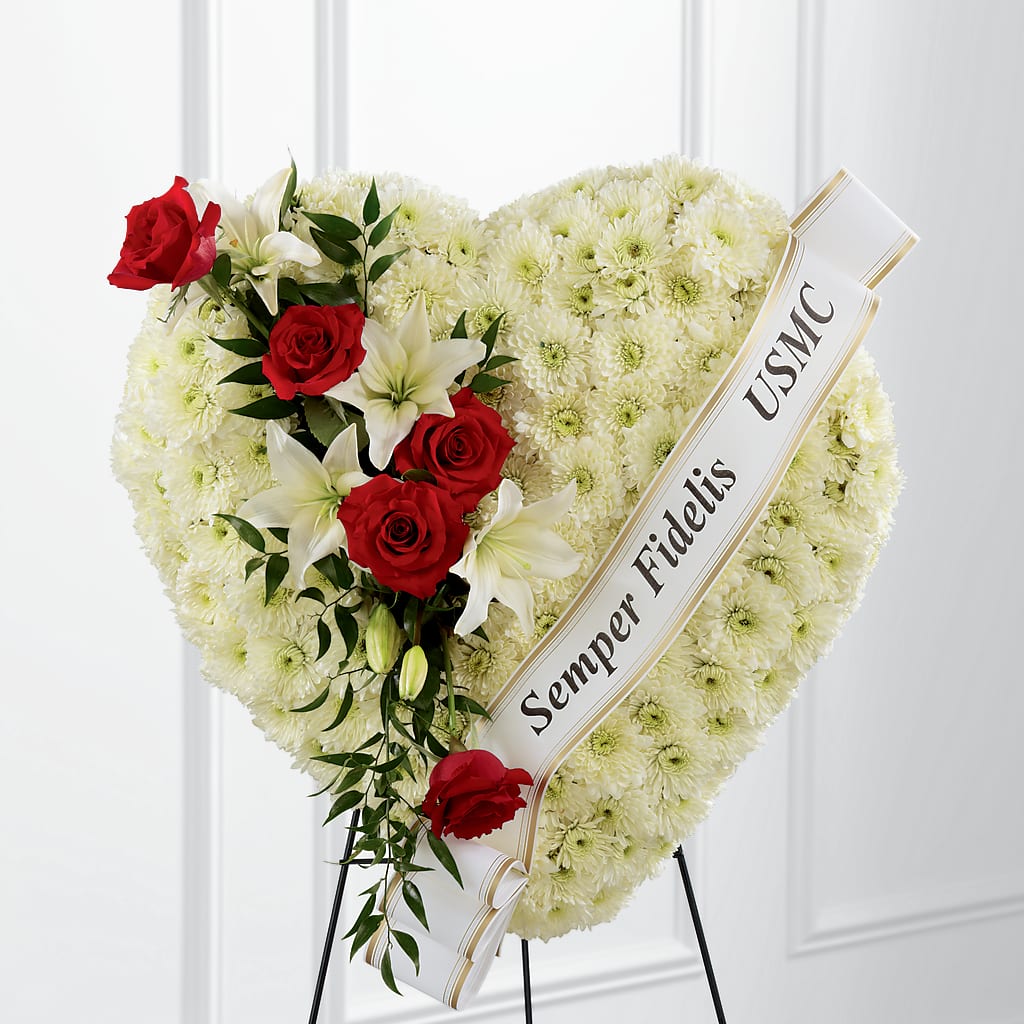 Heartfelt Hero Standing Heart – The Eclectic Florist, Northwood NH