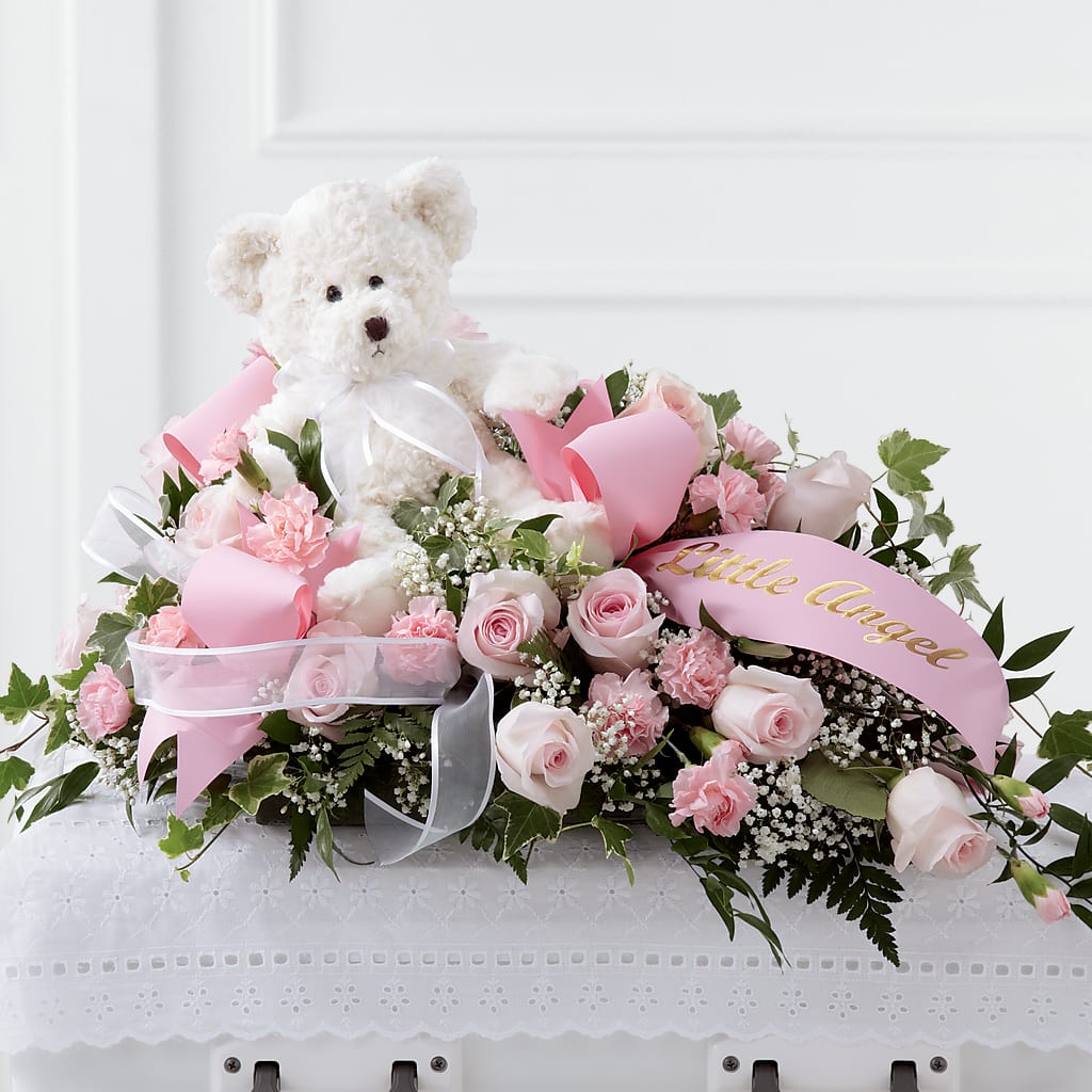 Touch of Sympathy Casket Spray – The Eclectic Florist, Northwood NH