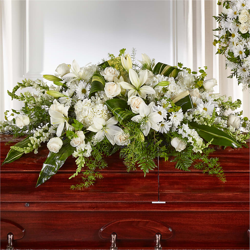 Abundance Casket Spray – The Eclectic Florist, Northwood NH