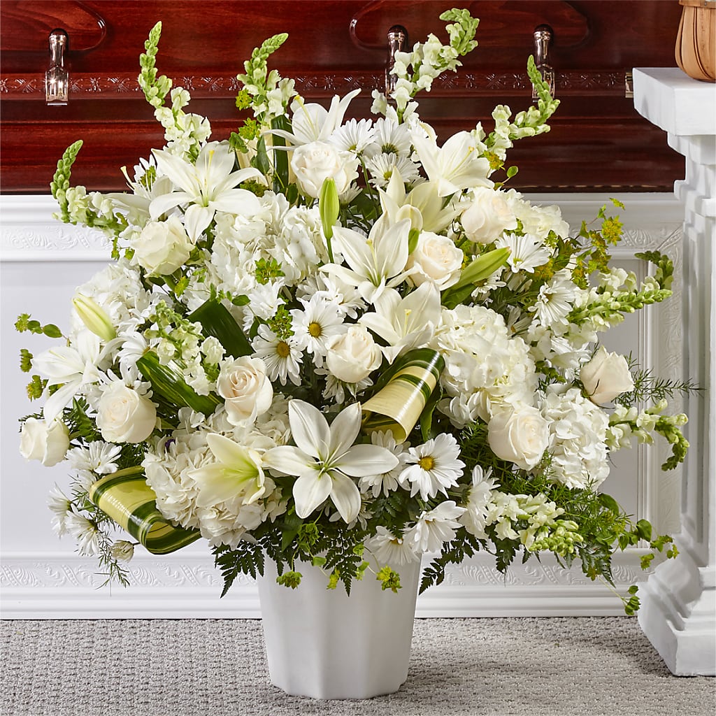 Thoughts of Tranquility Floor Basket – The Eclectic Florist, Northwood NH