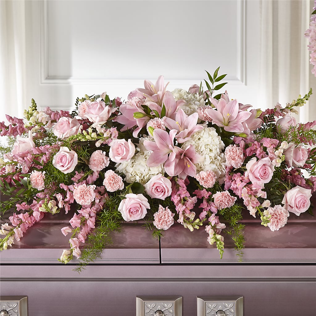 Life & Remembrance Casket Spray – The Eclectic Florist, Northwood NH