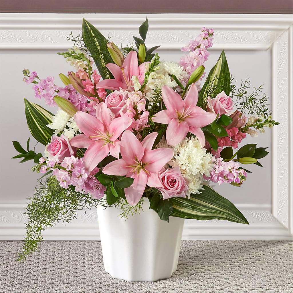 Simply Serene Floor Basket – The Eclectic Florist, Northwood NH