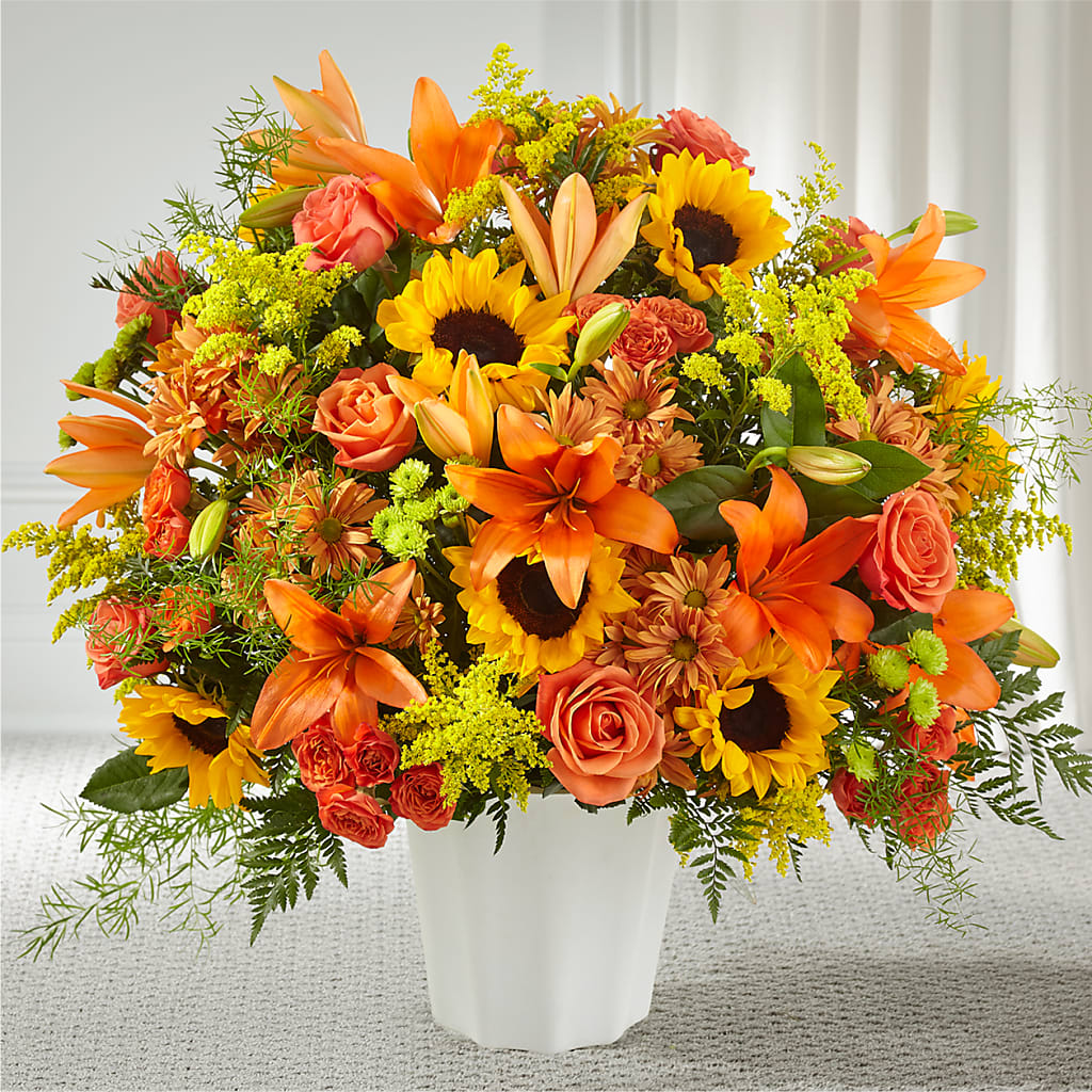 Harvest Thoughts Floor Basket – The Eclectic Florist, Northwood NH