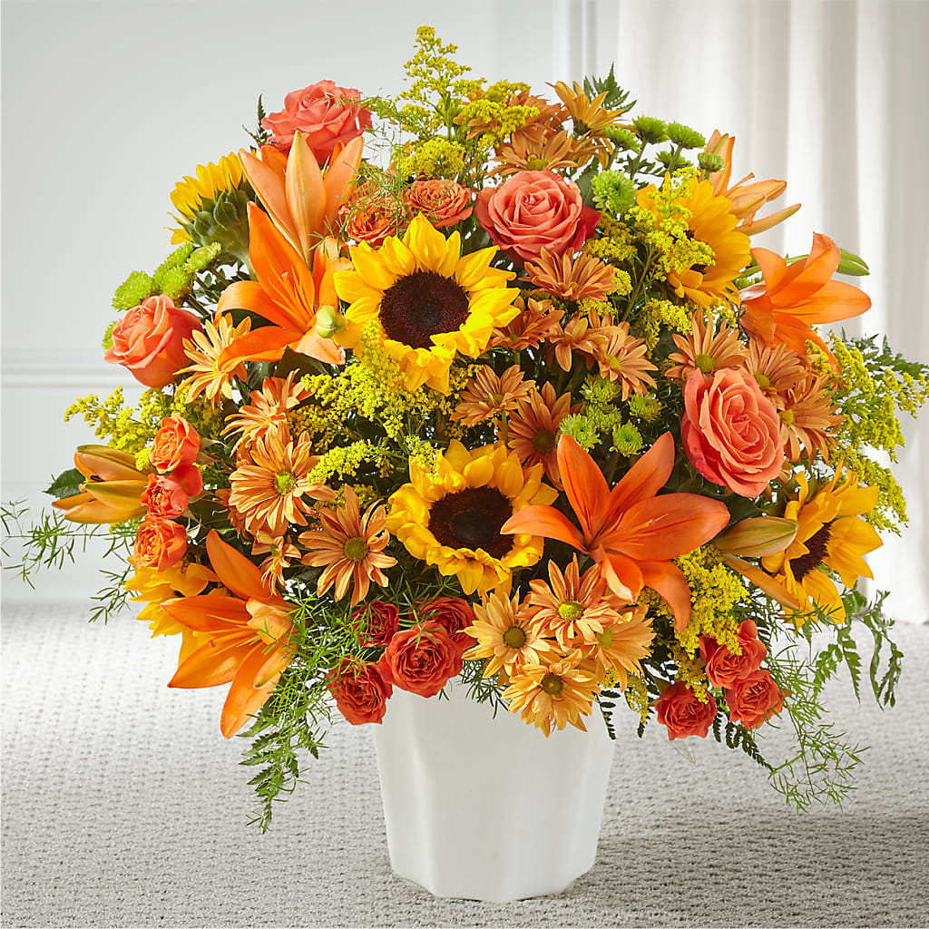 Harvest Thoughts Floor Basket – The Eclectic Florist, Northwood NH