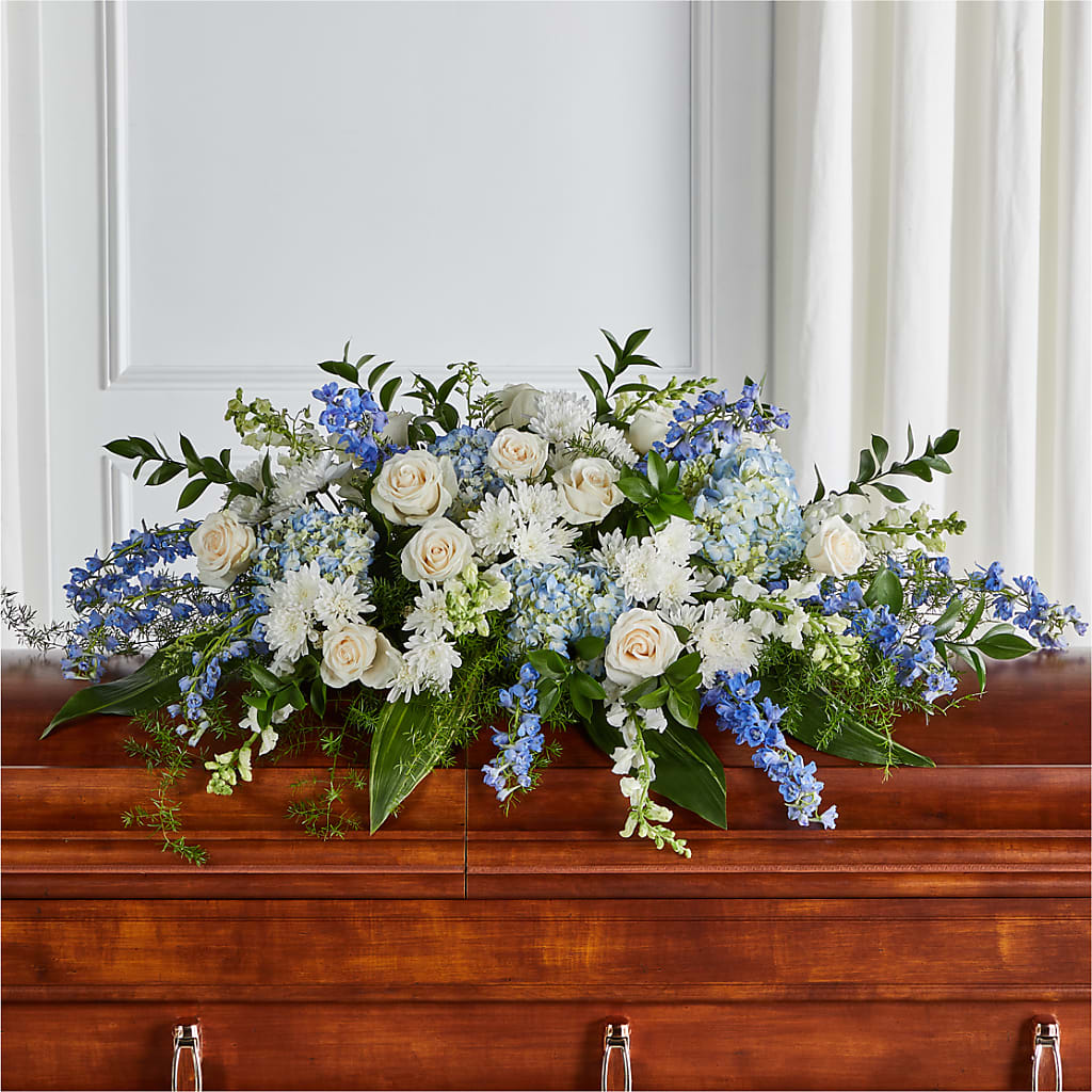 Timeless Essence Casket Spray – The Eclectic Florist, Northwood NH