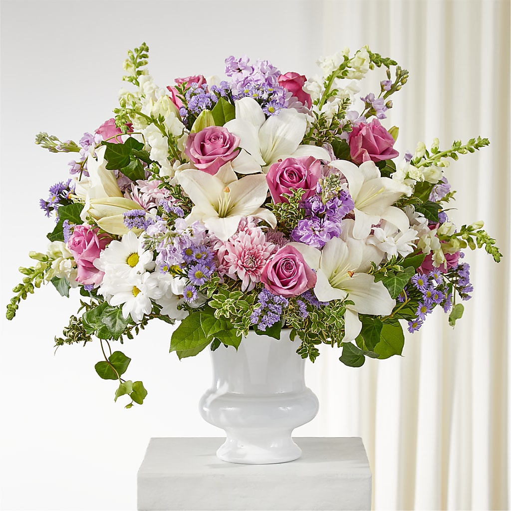 Remarkable Life Urn Arrangement – The Eclectic Florist, Northwood NH