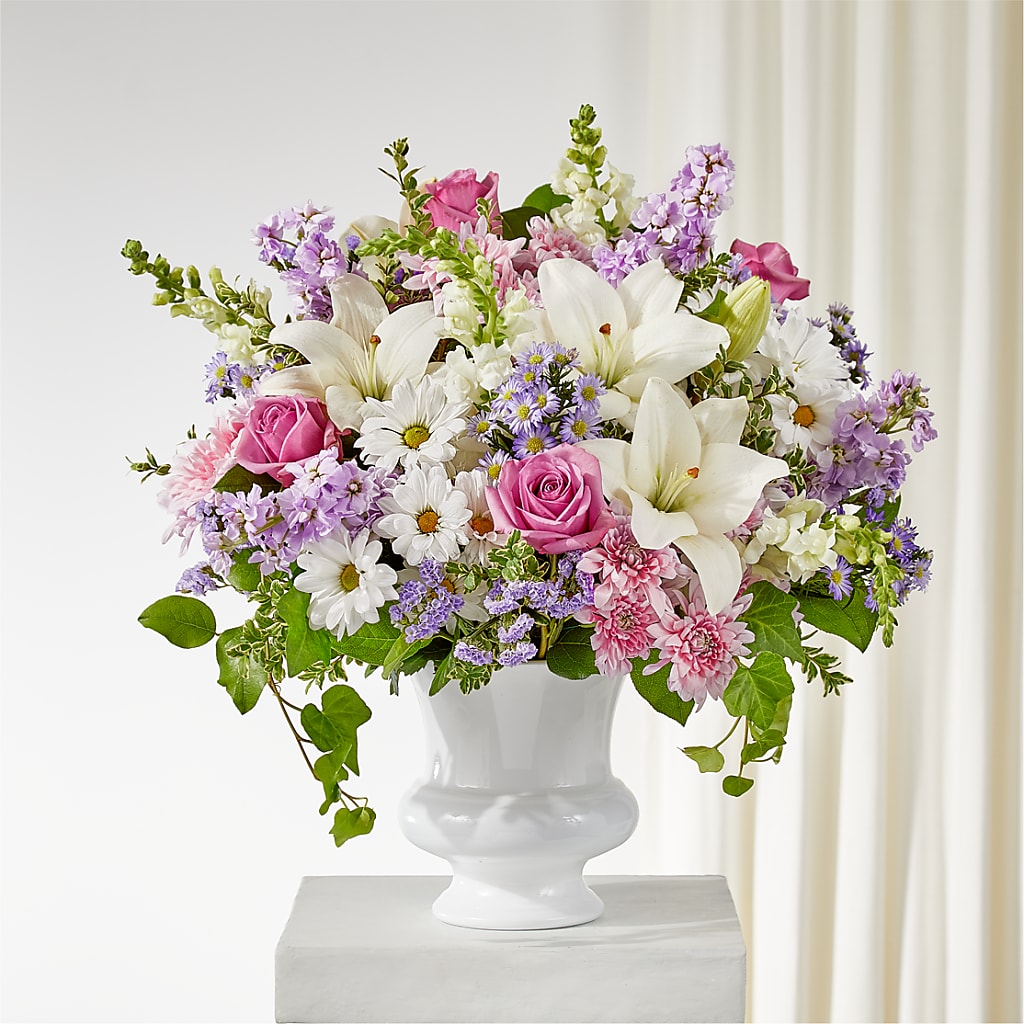 Remarkable Life Urn Arrangement – The Eclectic Florist, Northwood NH