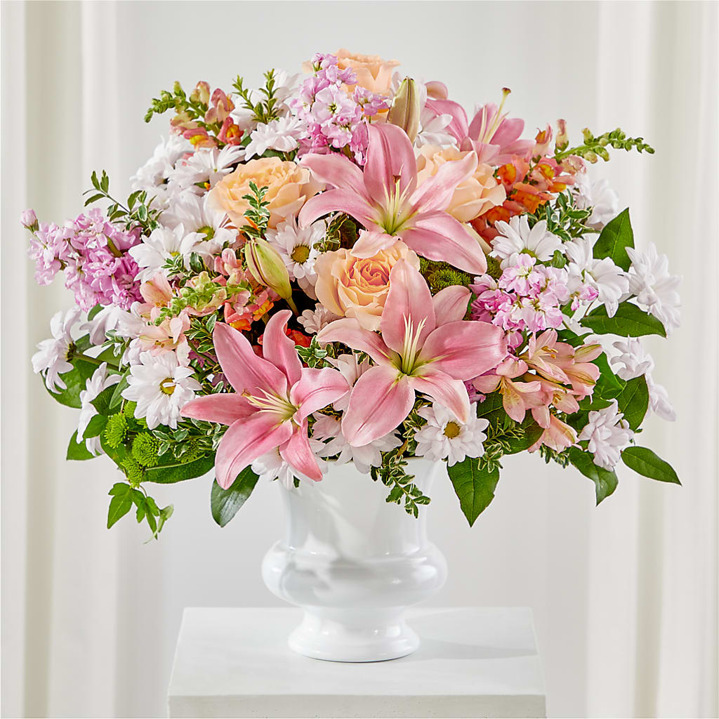 Heartfelt Gesture Urn Arrangement – The Eclectic Florist, Northwood NH
