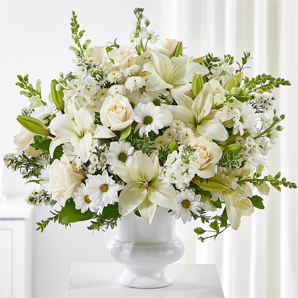 Uplifting Urn Arrangement – The Eclectic Florist, Northwood NH