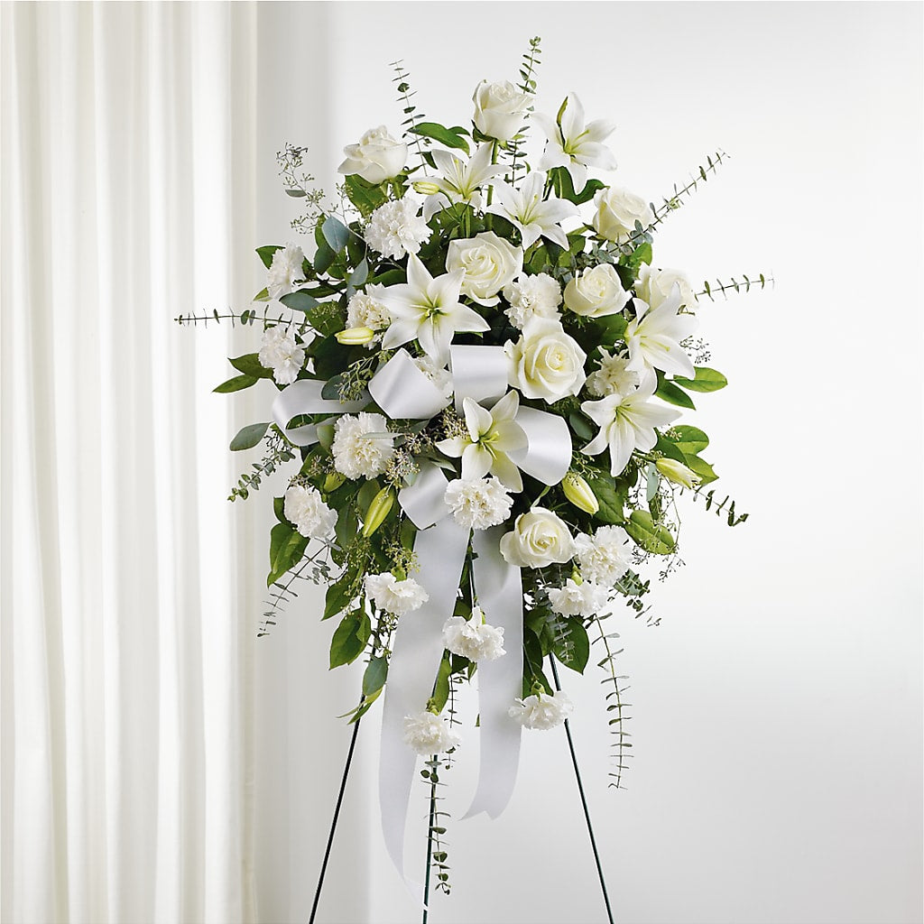 With Care Standing Spray – The Eclectic Florist, Northwood NH
