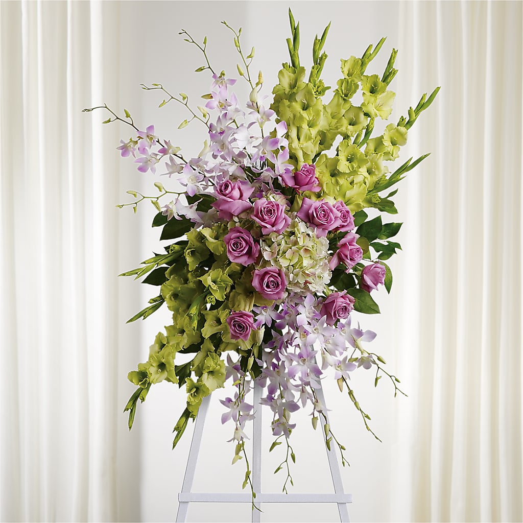 Lasting Legacy Standing Spray – The Eclectic Florist, Northwood NH