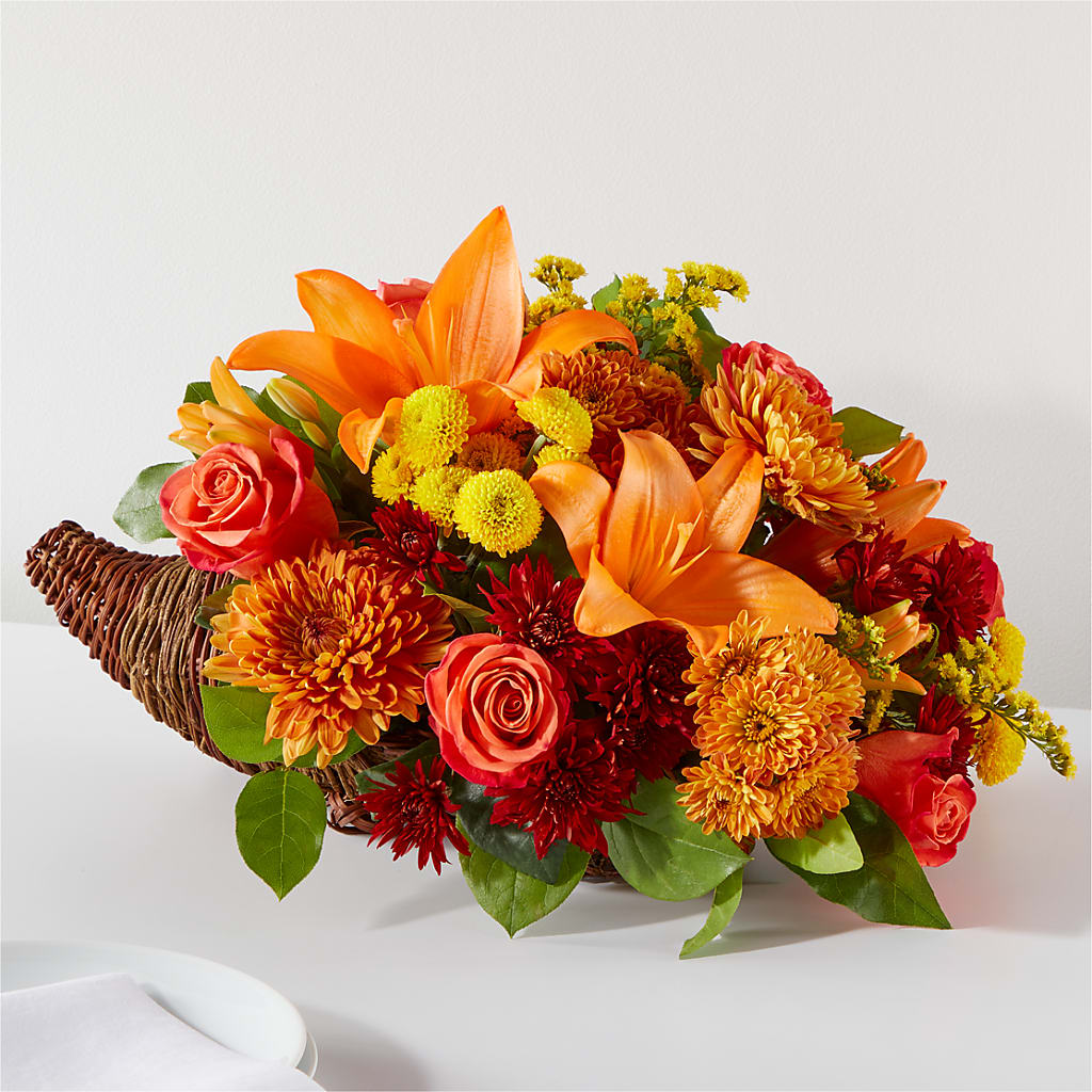 Bouquet of Blessings Cornucopia – The Eclectic Florist, Northwood NH