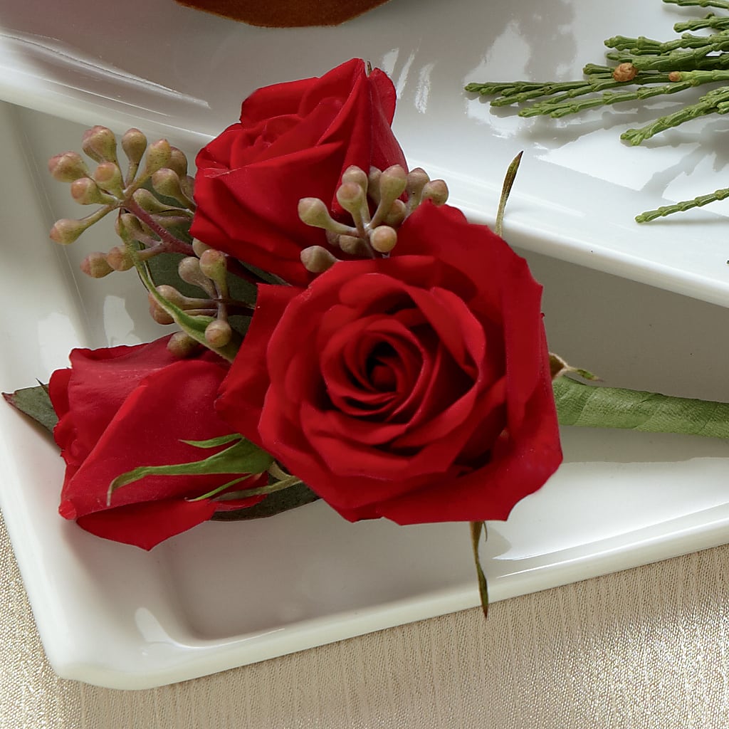 Red Spray Rose Boutonniere – The Eclectic Florist, Northwood NH