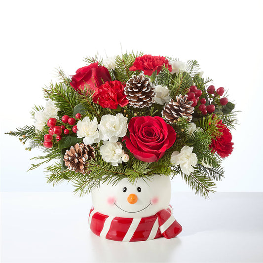 Jolly Snowman Bouquet –  The Eclectic Florist, Northwood NH