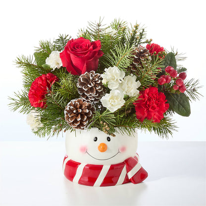 Jolly Snowman Bouquet –  The Eclectic Florist, Northwood NH