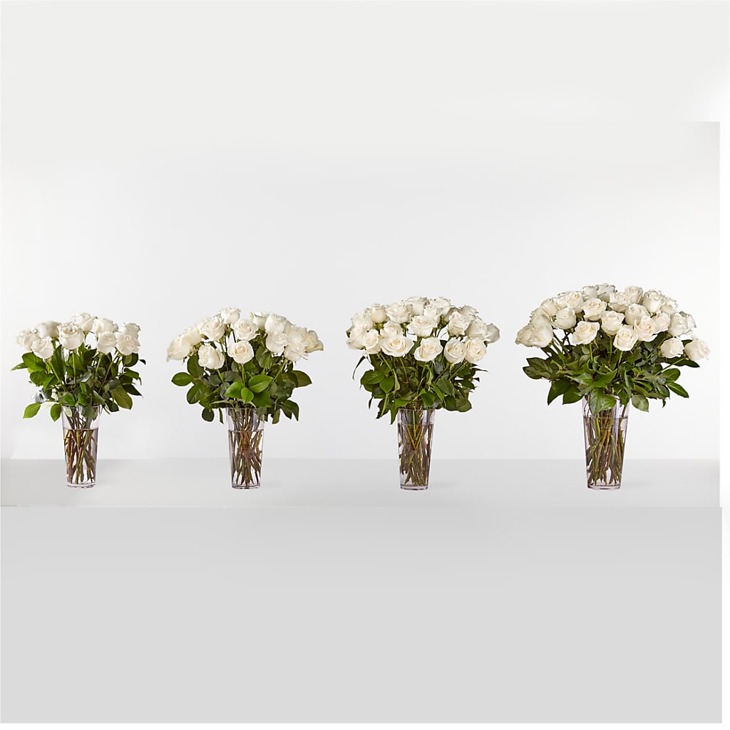 Long Stem White Rose Bouquet –  The Eclectic Florist, Northwood NH