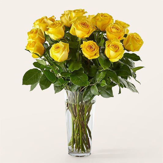 Long Stem Yellow Rose Bouquet –  The Eclectic Florist, Northwood NH