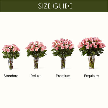 Long Stem Pink Rose Bouquet –  The Eclectic Florist, Northwood NH