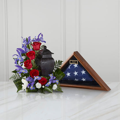 Patriotic Tribute Arrangement –  The Eclectic Florist, Northwood NH