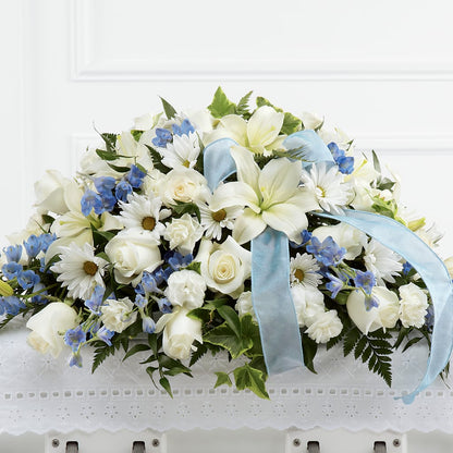 Tender Treasure Casket Spray –  The Eclectic Florist, Northwood NH