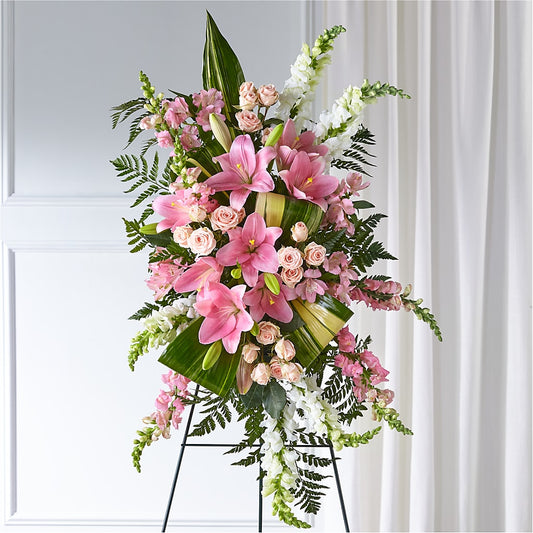 Elegant Embrace Standing Spray –  The Eclectic Florist, Northwood NH