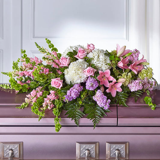 Life's Gratitude Casket Spray –  The Eclectic Florist, Northwood NH