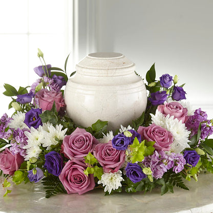 Blooming Sympathy Cremation Adornment –  The Eclectic Florist, Northwood NH