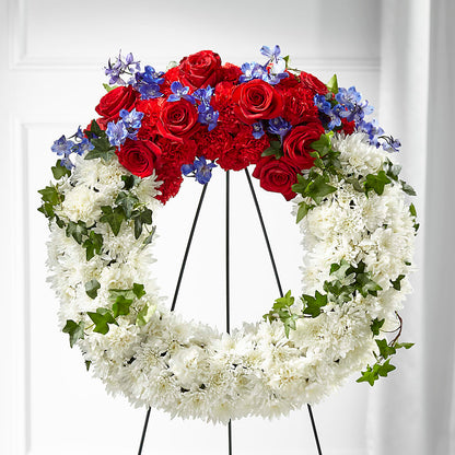 Patriotic Passion Wreath –  The Eclectic Florist, Northwood NH