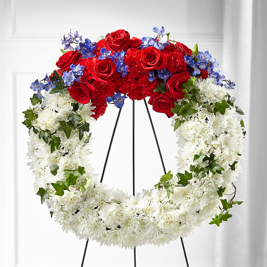 Patriotic Passion Wreath –  The Eclectic Florist, Northwood NH