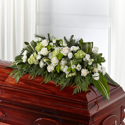 Hopeful Gesture Casket Spray –  The Eclectic Florist, Northwood NH
