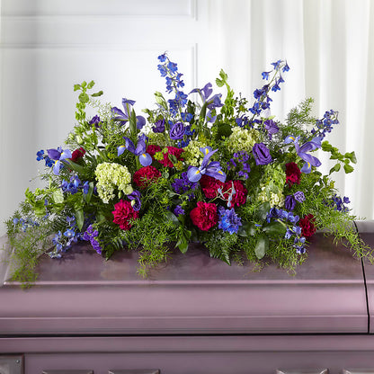 Always Treasured Casket Spray –  The Eclectic Florist, Northwood NH