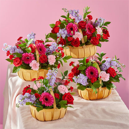 Pink Picnic Basket –  The Eclectic Florist, Northwood NH