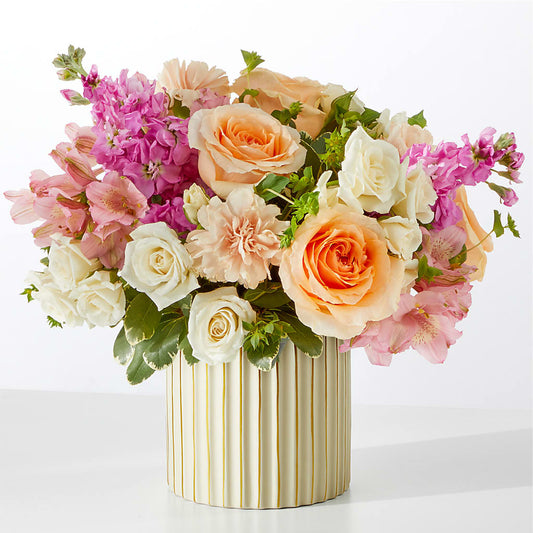 Paradise Bouquet with Ivory Vase –  The Eclectic Florist, Northwood NH