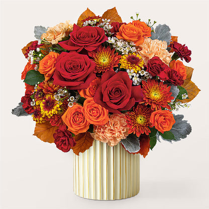 Merlot Bouquet with Ivory Vase –  The Eclectic Florist, Northwood NH