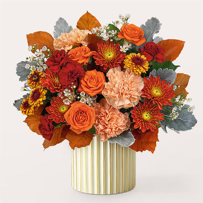 Merlot Bouquet with Ivory Vase –  The Eclectic Florist, Northwood NH